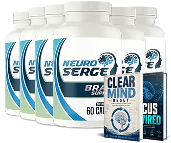 Six bottles of Neuro Serge, the 180-day supply package.